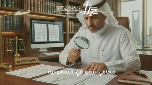 محامي تزوير في السعودية